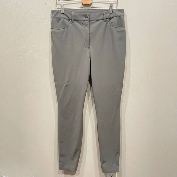 Lululemon City Sleek Slim-Fit High-Rise Pant Grey Sage - Plus Size: 33 - Picture 2 of 11